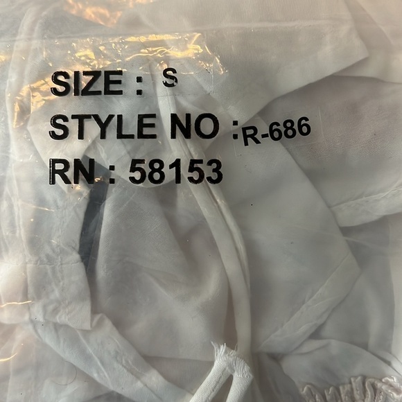 RAGA Anthropologie Embroidered Bohemian Beach Cover-up Shorts White Size Small - Picture 7 of 7